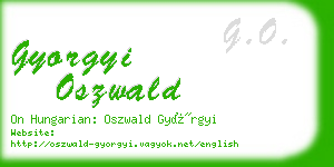 gyorgyi oszwald business card